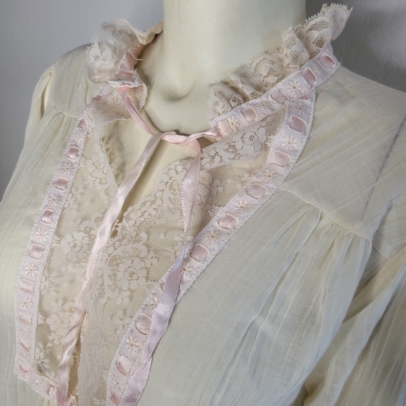 Vintage 70s Christian Dior Gauze Sheer nightgown - Picture 3 of 11
